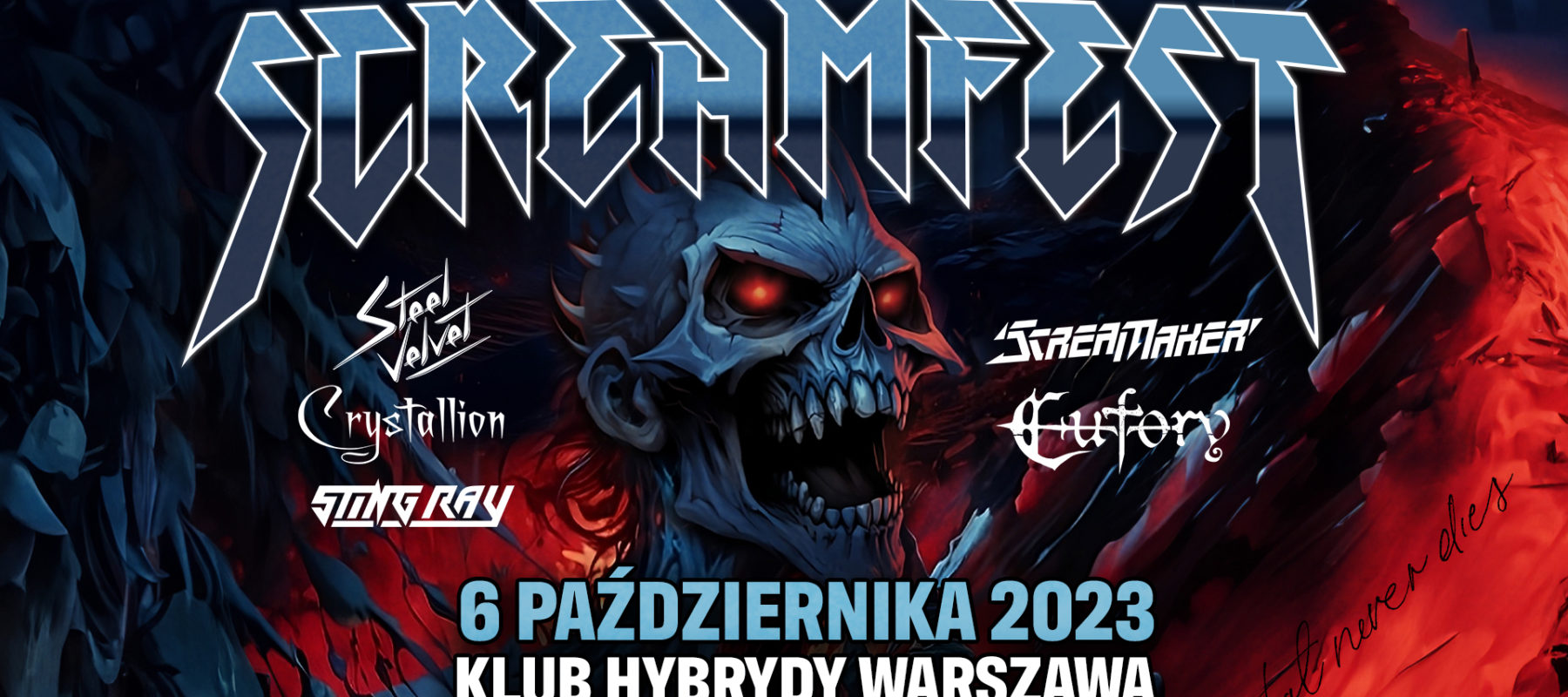 ScreamFest’23 – Eufory (SK), Steel Velvet (PL), Crystallion (DE), Scream Maker (PL), Sting Ray (PL)
