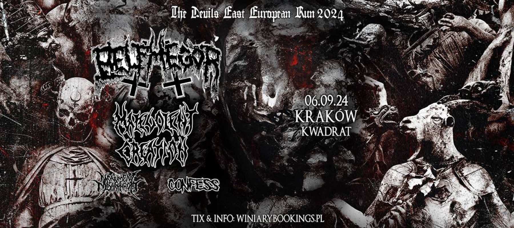 Belphegor + Malevolent Creation + Confess + Monument of Misanthropy