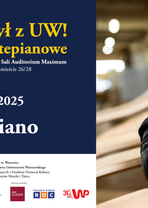 Recitale fortepianowe „CHOPIN BYŁ Z UW!” – AVERY GAGLIANO